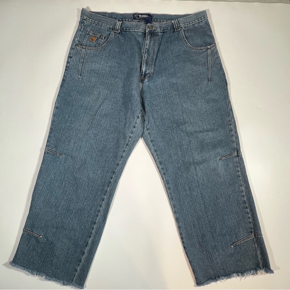 VTG Karl Kani Jeans Wide Leg Baggy Hip Hop Tupac 90s Skater Grunge 42X34 READ